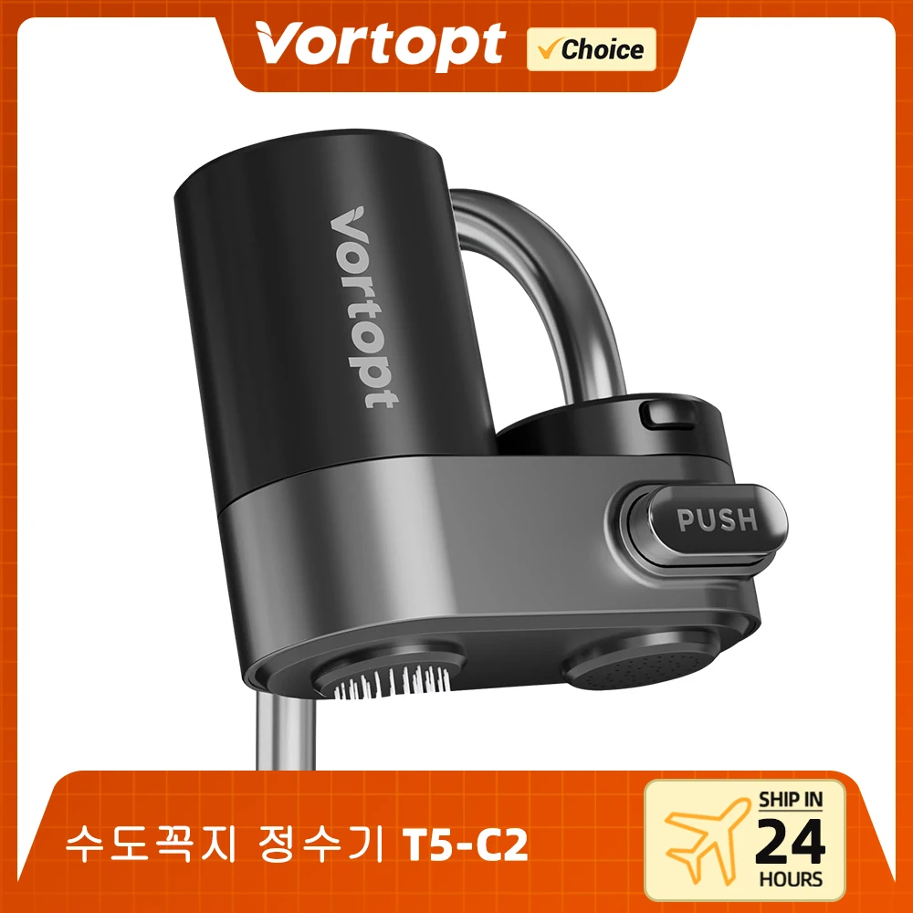 Vortopt 블랙 수도꼭지 용 물 필터 – 350 갤런, 5단계 식수 정수기 탭 필터, 주방 수도꼭지용 2개 콘센트 필터 Vortopt 블랙 수도꼭지 용 물 필터 – 350 갤런, 5단계 식수 정수기 탭 필터, 주방 수도꼭지용 2개 콘센트 필터