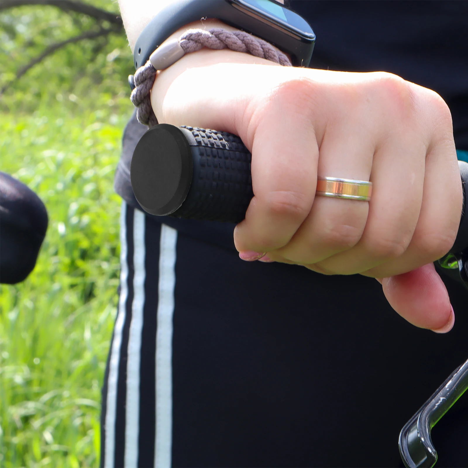 

40 Pcs Bicycle Grip Bike Handle Bar End Cap Caps Mountain Handlebar Plugs Black Ends