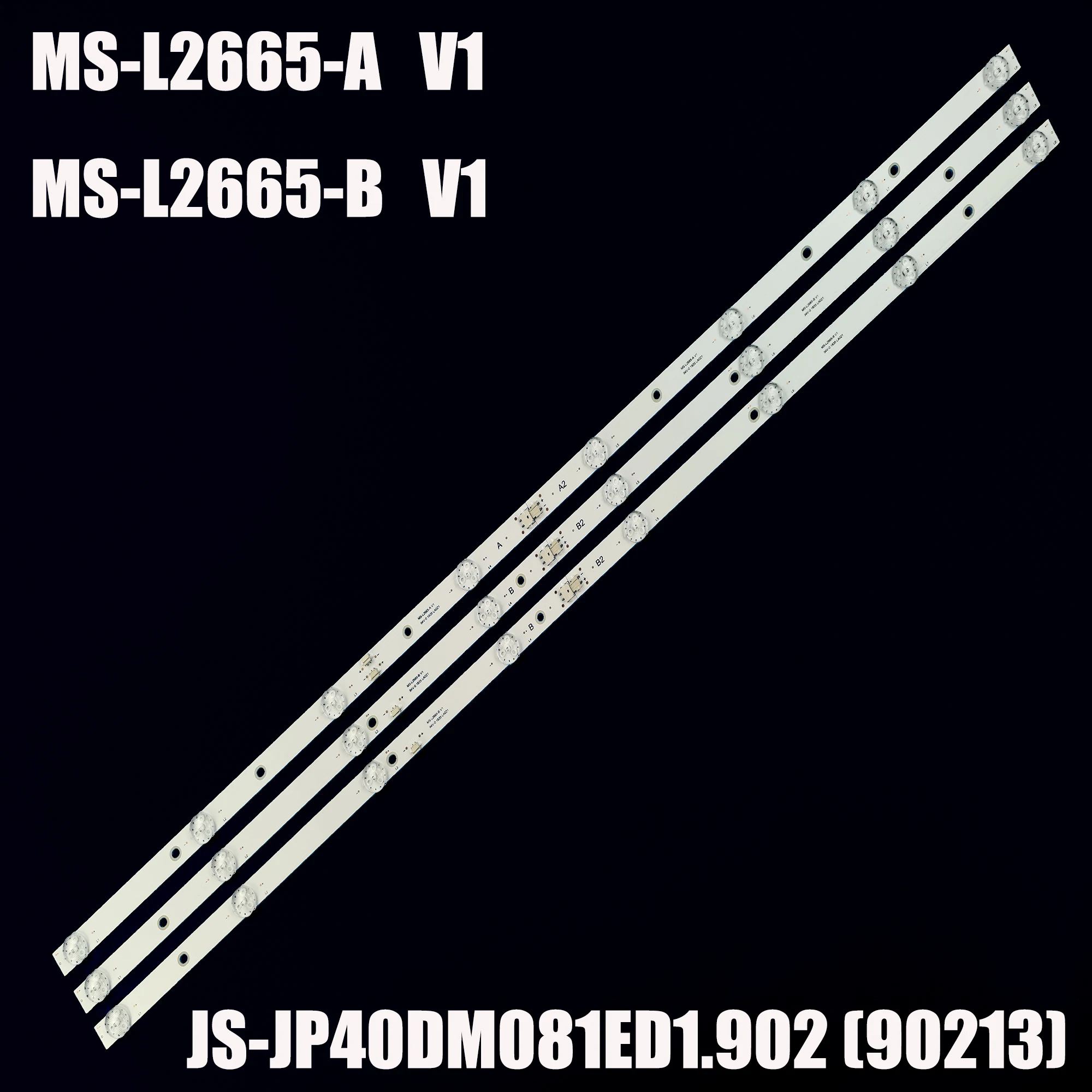 Strip lampu latar LED untuk Hi VHIX-40F152MSY EX-40FS008B 40DM1000F E493538 JS-JP40DM081ED1.902 (90213) JS-JP40DM082ED2.902 90213