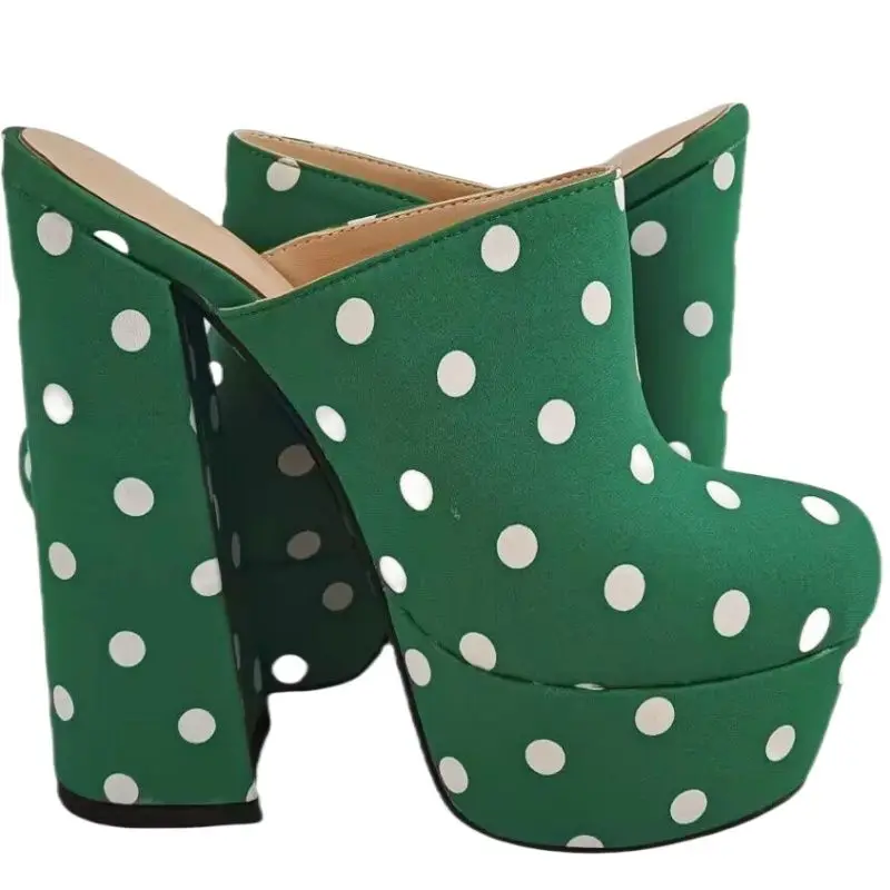 shofoo-zapatillas-de-tacon-alto-de-mujer-de-moda-pantuflas-de-tela-con-puntos-blancos-y-fondo-verde-aproximadamente-15-cm-de-altura-del-tacon-punta-cerrada
