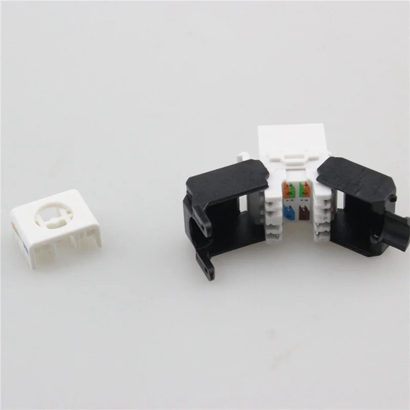 B92B-40-Pack Cat6a RJ45 Keystone Jack - Cat6 Compatible -180 Degree Toolless -Ethernet Wall Jack -Cat6a Network Coupler