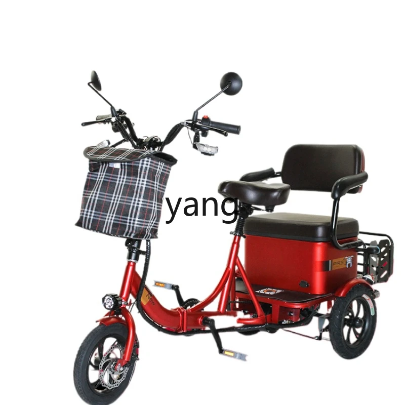 

Yjq Electric Scooter Home Pick-up Children Elderly Women Parent-Child Foldable and Portable Battery Car