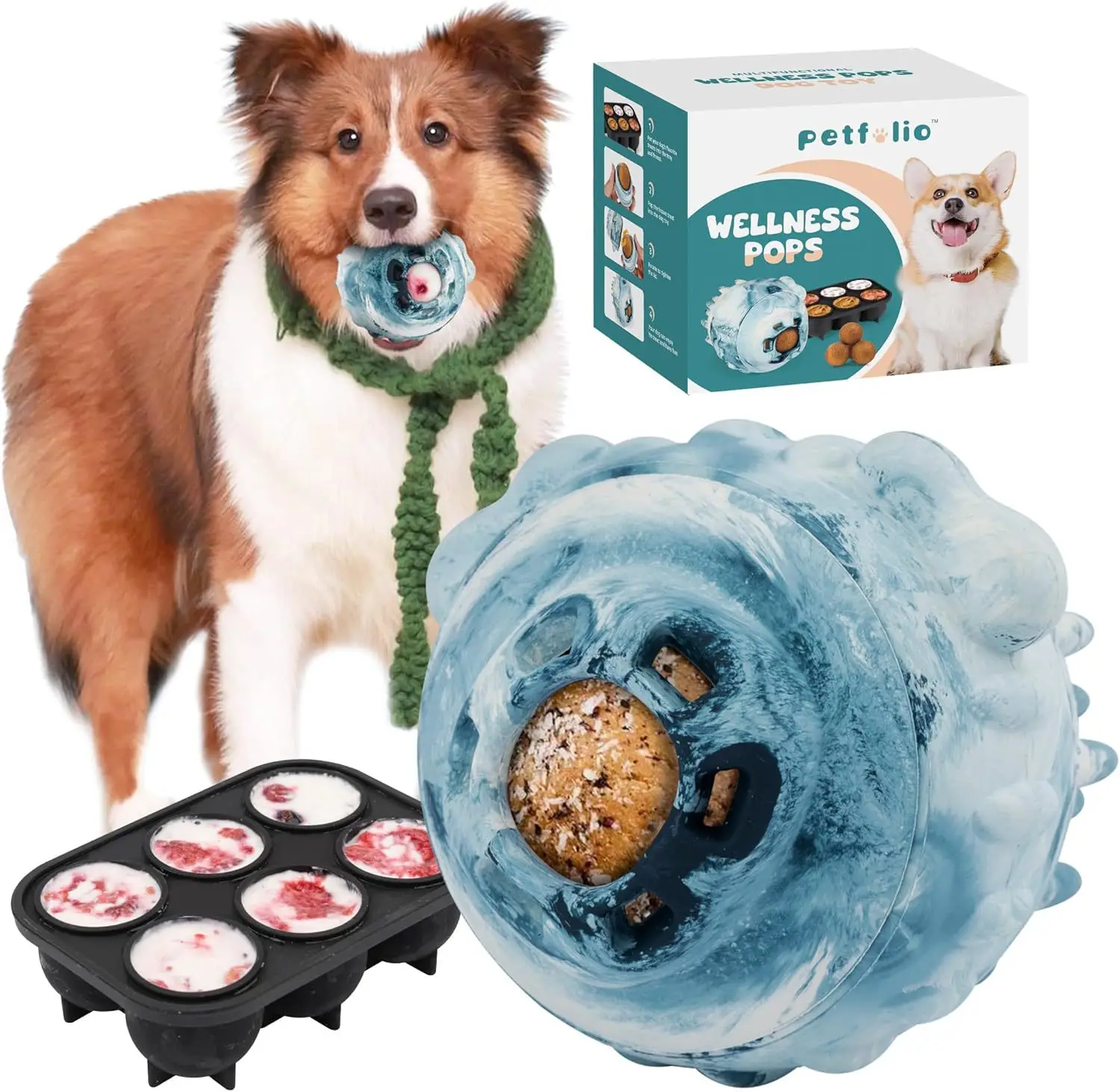 الكلب قمع الكرة التلقائي كرة الطعام البطيئة لعق الكرة لعبة الكلب منتجات الحيوانات الأليفة الحيوانات الأليفة الترفيه المضادة للإزعاج اللعب بنفسها ، لعبة للكلاب