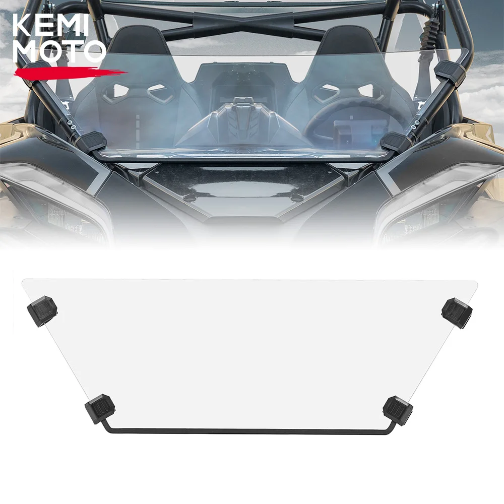 

KEMIMOTO UTV Front Half Windshield 2020-2023 Compatible with CFMOTO ZForce 950 HO Sport EX Hard-coated PC Windscreen