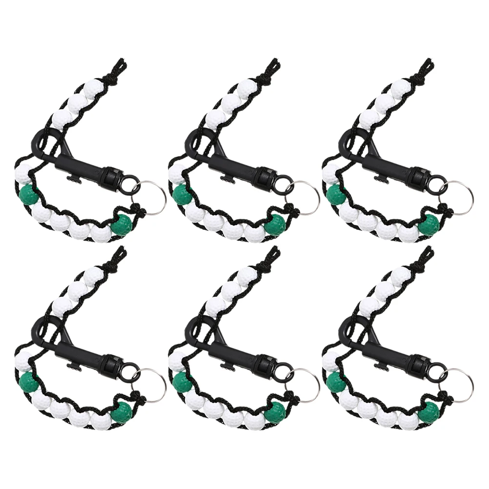 

6 Pcs Golf Scorer Bead Stroke Counter Beginner Practice Training Tool Accessories Putt Ball Beads Counting Plastic Women Miss