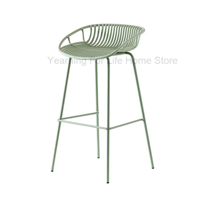 Dining Plastic Design Bar Chair Ergonomic Nordic Modern Living Room Relaxing Bar Chair Accent Taburete Alto Furniture