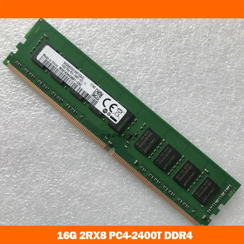 High Quality 1PCS RAM For Samsung 16G 16GB 2RX8 PC4-2400T DDR4 ECC UDIMM Server Memory Fast Ship