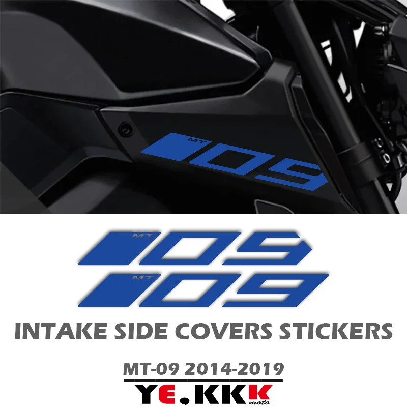 Fairing Decals Hollow Out Custom 2014-2019 For YAMAHA MT09 MT-09 MT-09SP FZ09 Air Intake Side Cover Sticker Set