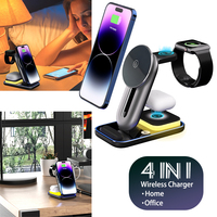 MagSafe Wireless Charging Phone Holde 4 in 1 Multi Purposer For iPhone Samsung Android Xiaomi Smartphone Apple Air Pods Watch