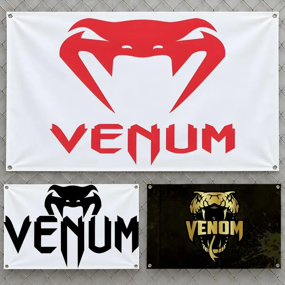 Brand V-Venum UFC MMA Snake Fightwear Flags Wall Hanging Flag Banners For Birthday Parties Outdoor Bedroom Dorm Room Decor