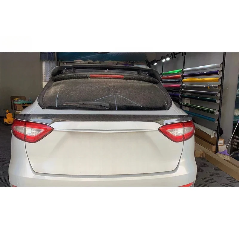 Premium Carbon Fiber Front Air Blade Fins Rear Ventilation Vents Duckwing Exterior Mod Part For Levante