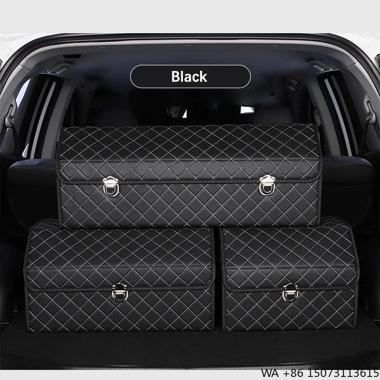 

Высококачественная кожаная портативная складная сумка-органайзер для багажника с сетчатым дизайном, водонепроницаемая, сверхпрочная, для хранения грузов