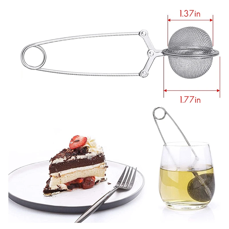 JFBL Hot 6PC Tea Ball Infuser Stainless Steel Mesh Tea Strainer To Filter Tea, Used For Brewing Loose Leaf Tea And Spices