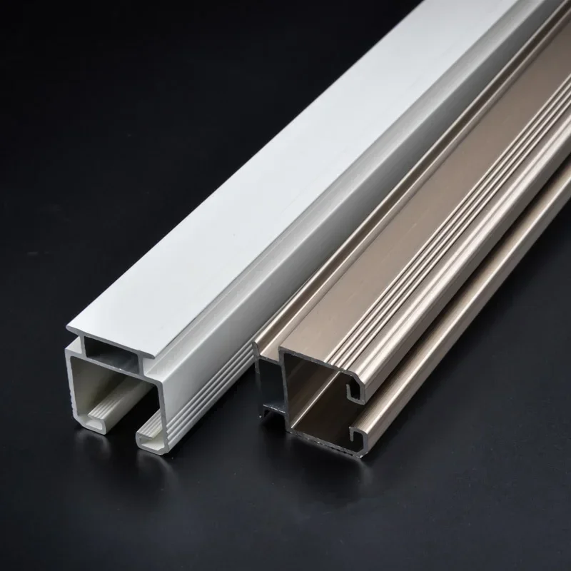Aluminium Legierung Stille Vorhang Track Vorhang Stange Decke Seite Installation Einzel Durable Triple Vorhangs Zubehör Angepass