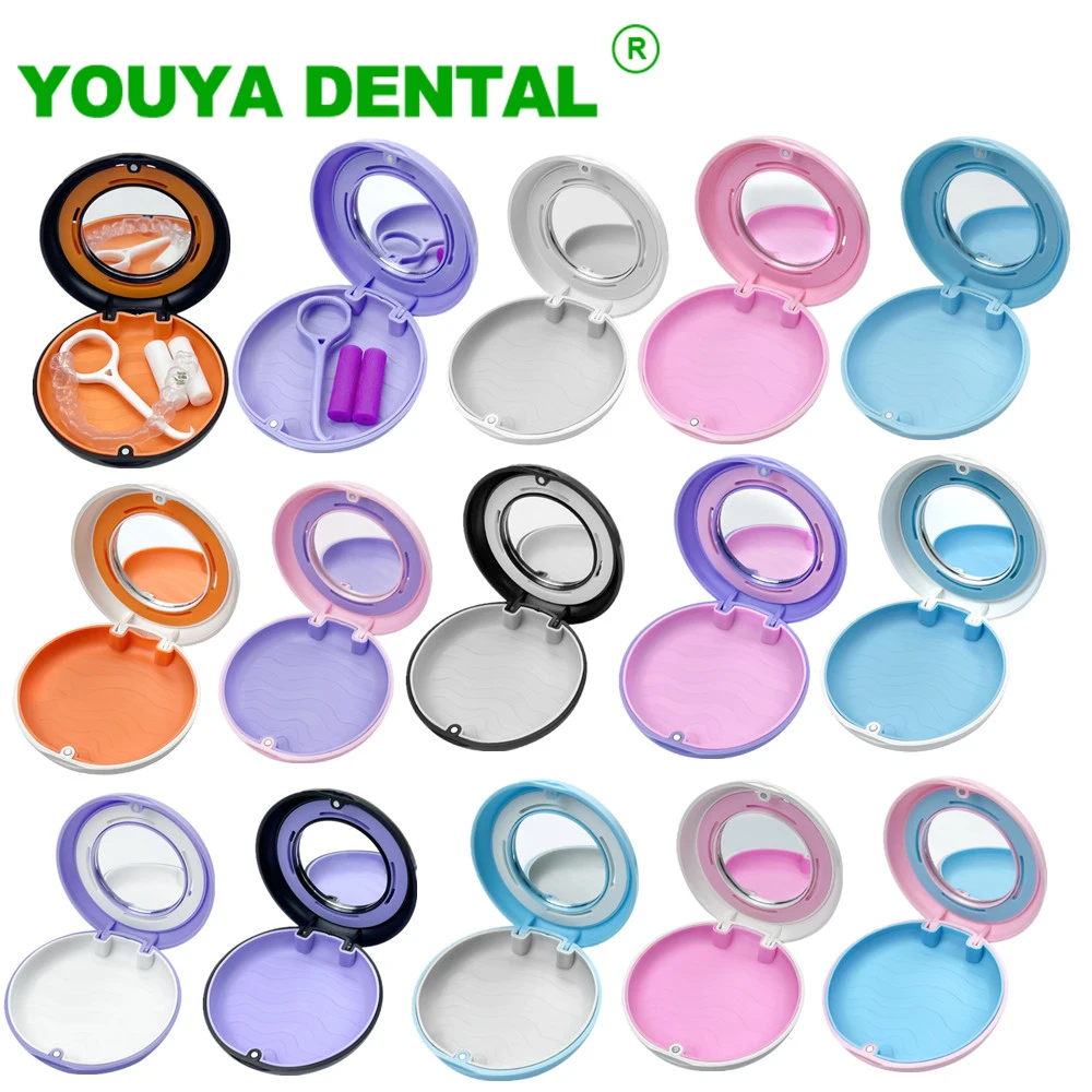 New Dental Retainer Box With Vent Holes Denture Storage Box False Teeth Protective Case Orthodontic Invisible Braces Container