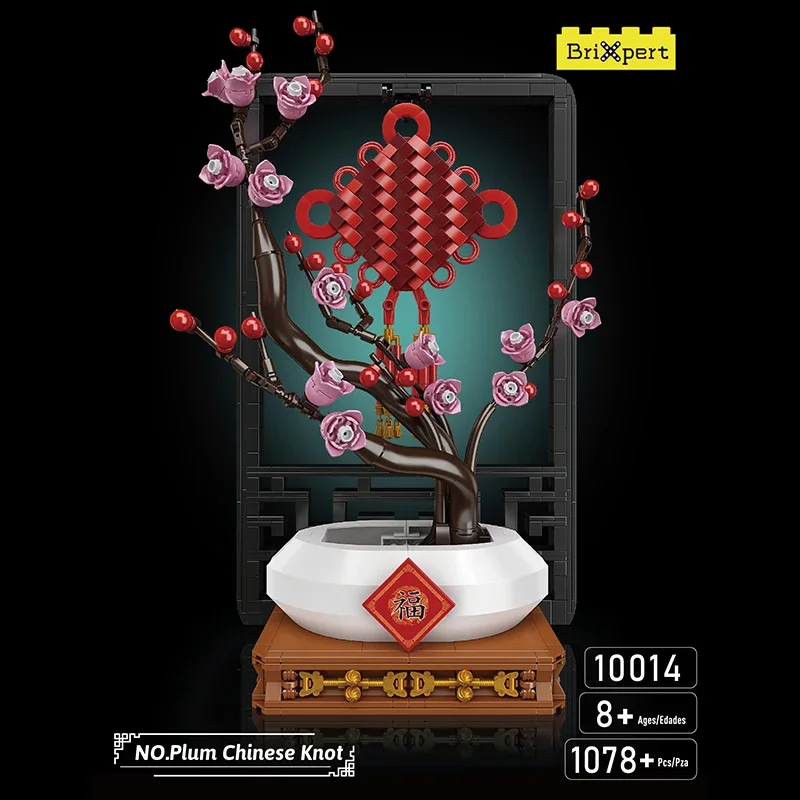 

Mould King Artificial Flowers Plum Blossom Building Blocks Toy Model Valentine's Day Birthday Gift for Girls Women Decoration