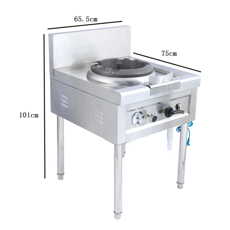 Restaurant Using Chinese Commercial Stove Big Power Wok Burner Gas Cooker With Blower