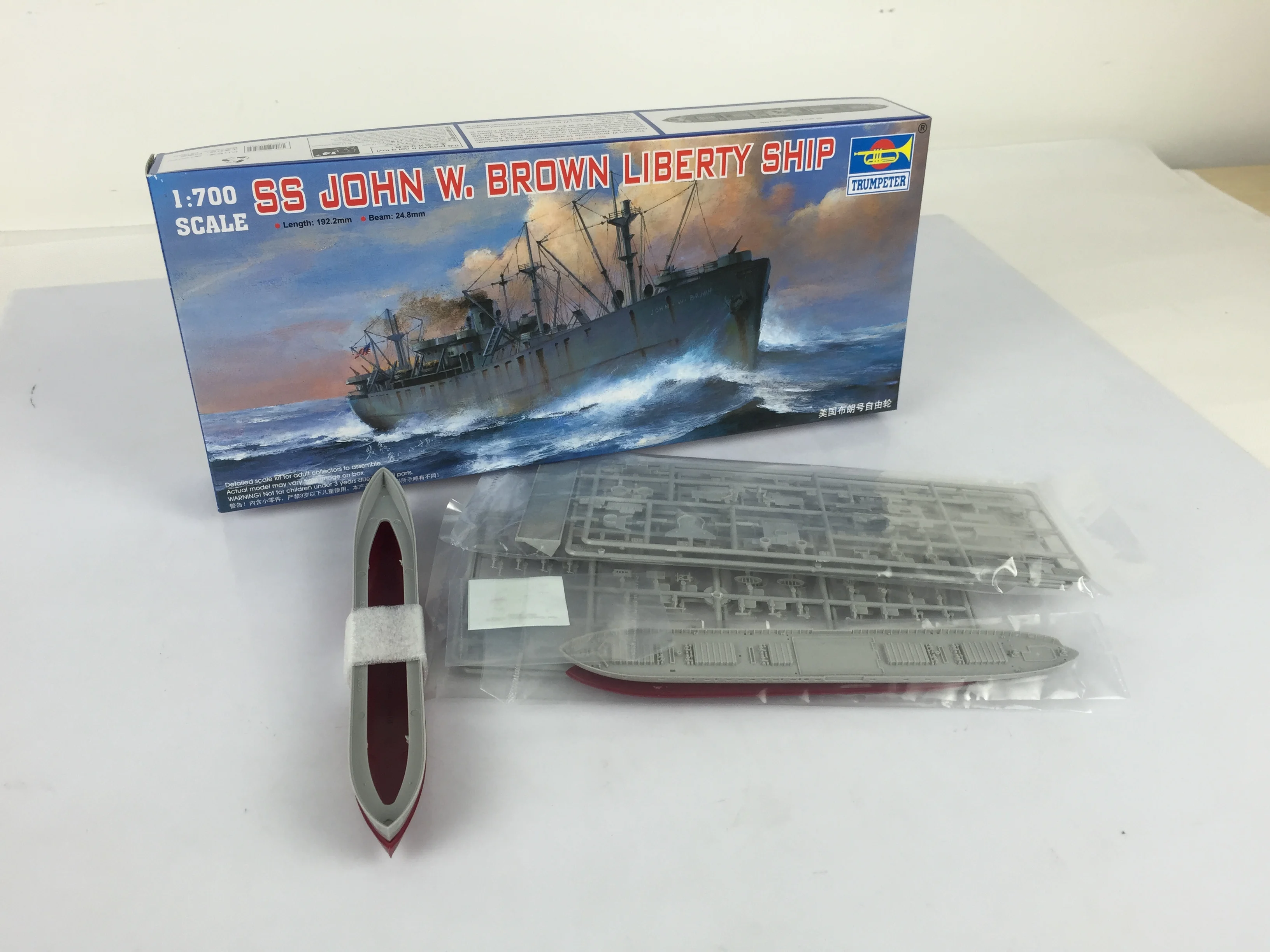 Trumpeter 1/700 Jeremiah O Brien/ John W. Brown Liberty Ship Unassembled Unpainted Static Model 05756 TH05297-SMT9