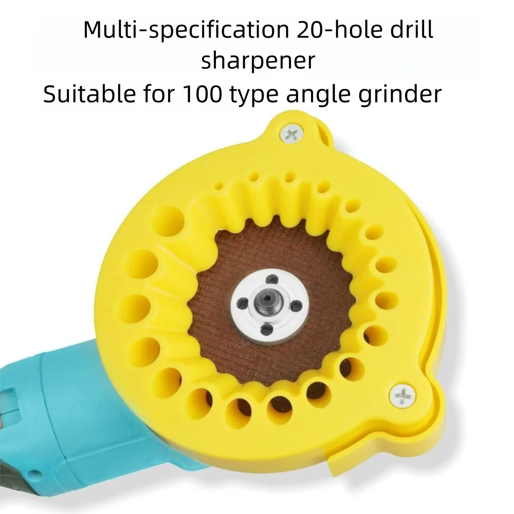 Afilador de brocas portátil, herramienta de molienda de taladro multiespecificación, amoladora de taladro, soporte fijo, artefacto de molienda de brocas