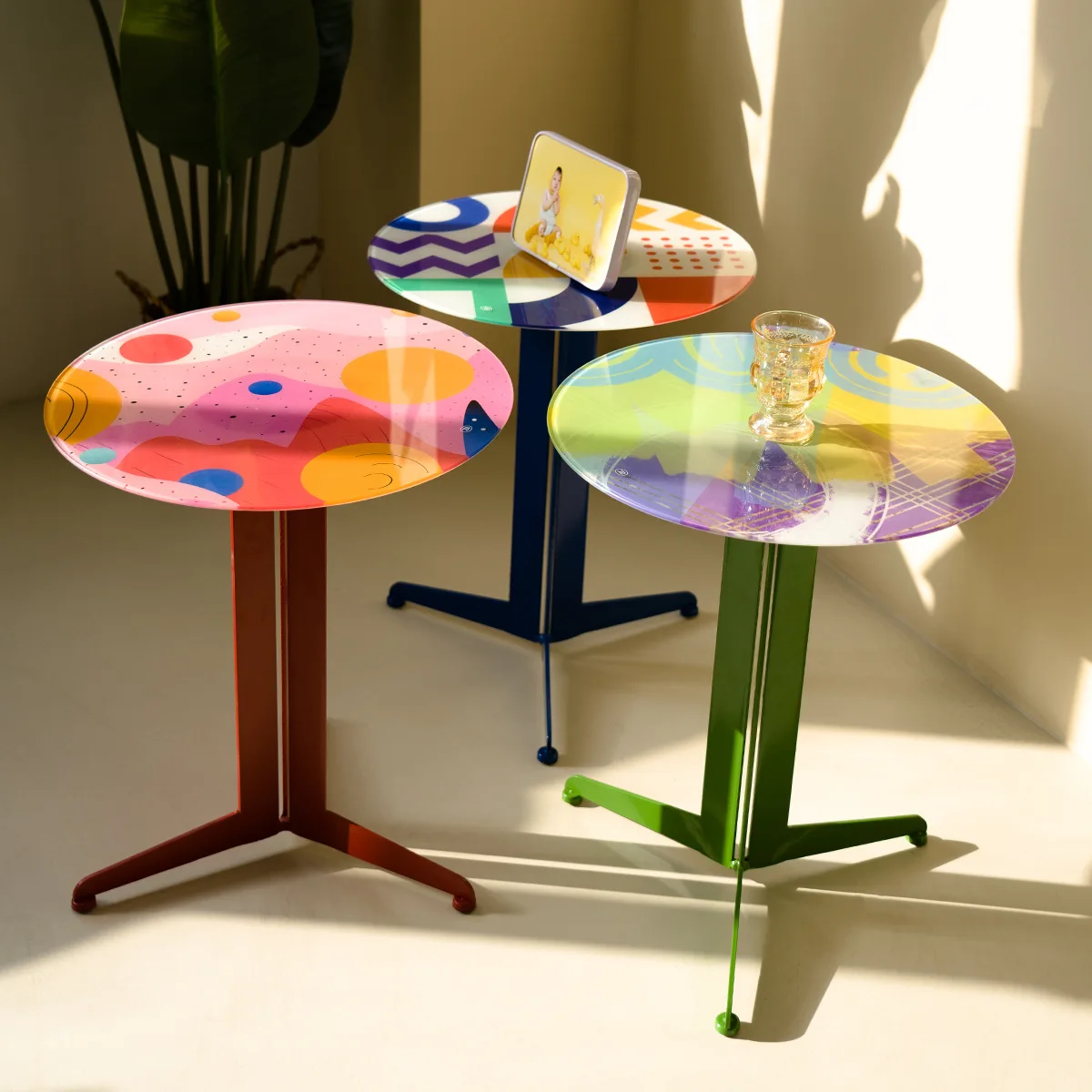 Dopamine small side table living room sofa creative corner table round coffee table