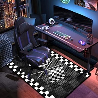 Black And White Checkered Racing Car Geometric Honeycomb Rug For Living Room, Bedroom, Office, Hotel And Home Decoration Carpets