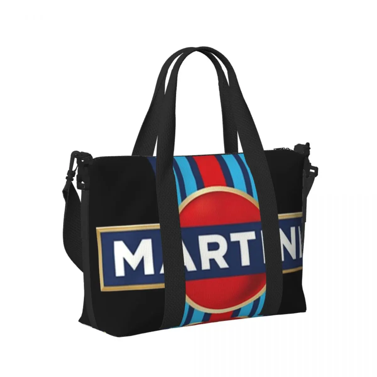 

Custom Martini Racing Beach Travel Bag Large Capacity Tote Bags for Gym Yoga Women Shopping Duffle Shoulder Bag
