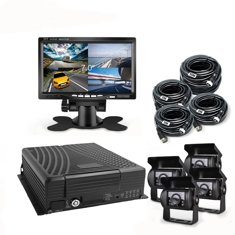 8CH H.264 HDD MDVR Live View 720P With GPS WiFi HD Vehicle Monitoring Digital Video Recorder Bus Truck Van Video Recorder
