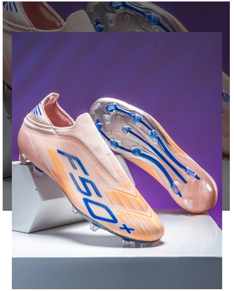 Neue Fußballschuhe für Herren, rutschfeste Fußballschuhe für den Innenbereich, professionelle Turf-Futsal-Schuhe für Rasen, ultraleicht, sportlich, bequem, für Erwachsene – Detail 10