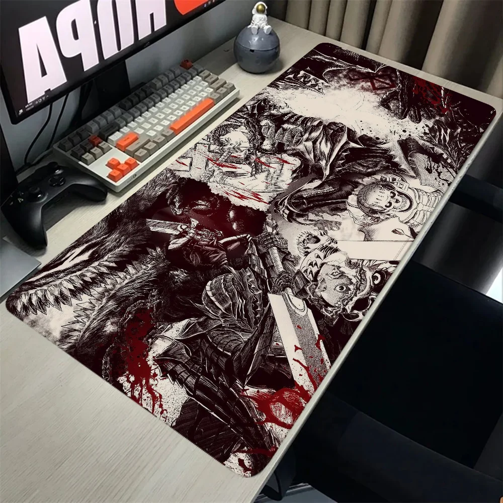 Berserk Gamer Desk Pad Gaming Pc Setup Accessories Xxl Mouse Pad Mat Mousepad Gamer 900x400 Computer Table Large Mats Office