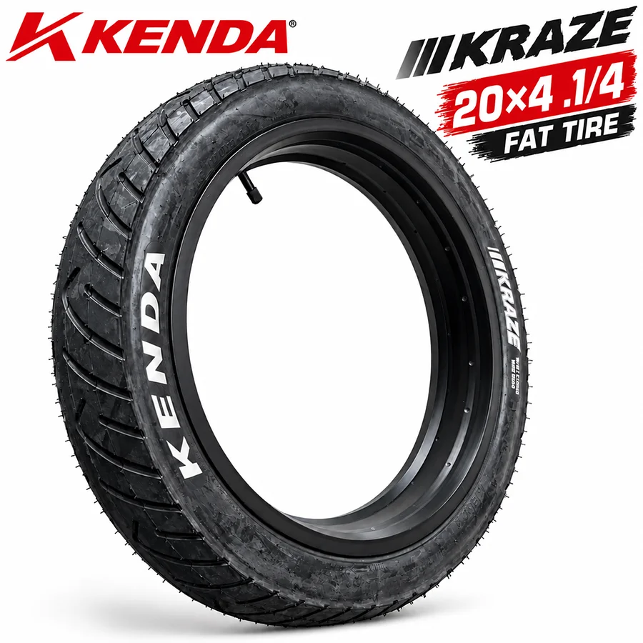 Kenda KRAZE K1032/K1188/K1167 Krusade Fat Tire 20x4.0 Bicycle Tire 20"x4.00 Wire Clincher SRC Black Fat Bike Tyre
