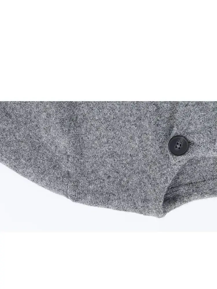 

HH Woman's Fashion High Street Tops V-Neck Knitted Belt Decoration Jacket Women Autumn Casual Long Sleeve Solid Cardigan Trendy