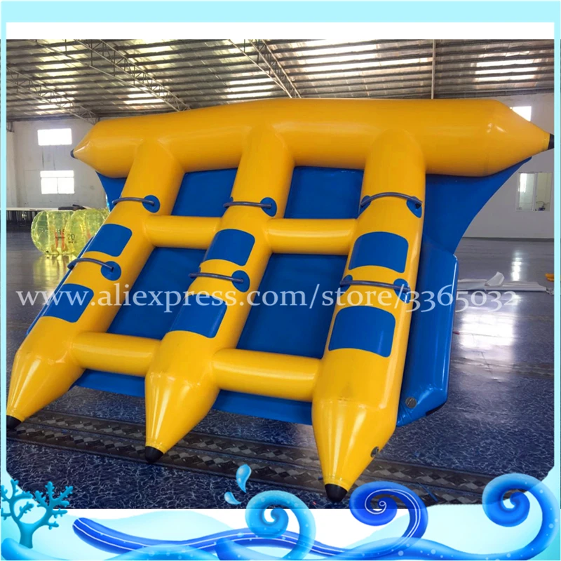 Fliegender Fisch aufblasbar schlepp bar 6 Personen fliegen Fisch Bananen boot Wassersport spiele