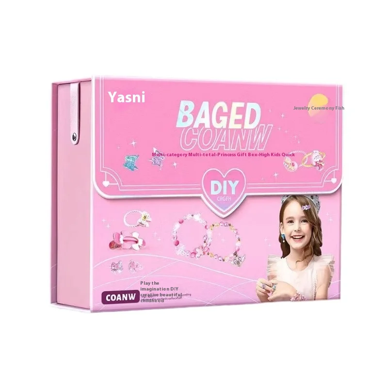 女の子のための手作りのビーズブレスレット,日曜大工のジュエリー素材,子供の屋内インタラクティブパズル,クリスマスと誕生日のギフト