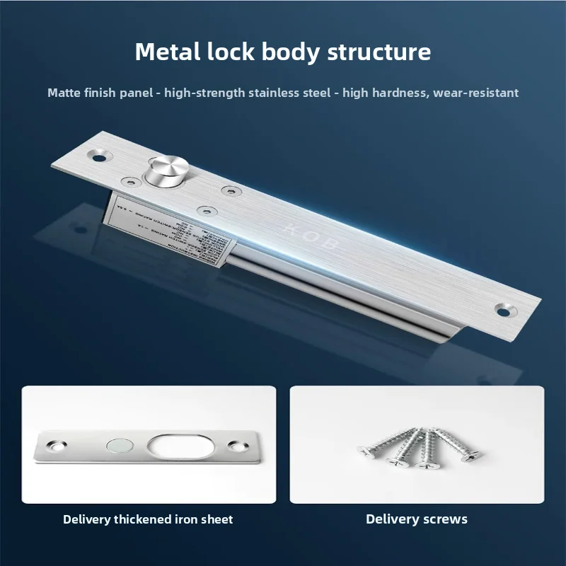 KOB Access Control Lock Concealed Electronic Control Plug-in Lock Glass Door Access Control Low-temperature Delay Pin Lock