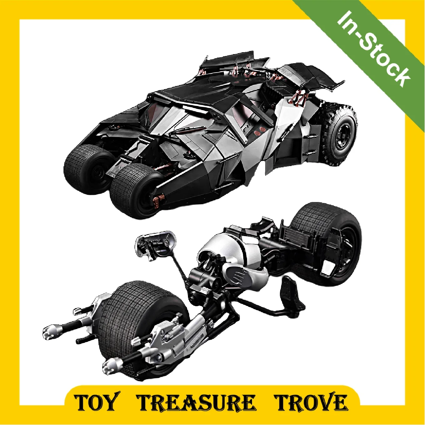 [IN STOCK] MODOKING 1/12 The Dark Knight Batman THE TUMBLER & THE BATPOD Assembling Movable Model Toy