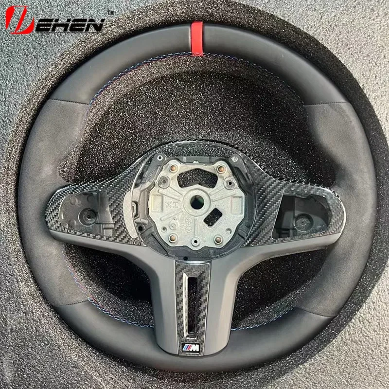 For BMW G20 G22 G80 G82 G87 G26 G29 F40 F44 i3 M2 M3 M4 Sports Carbon Fiber Steering Wheel