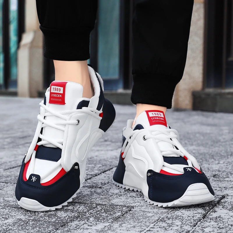 

Mens Casual Sneakers Men's Luxury Sneakers Fashion Designer Trainers Mesh Breathable Non-slip Thick Sole Height Increasing Shoes