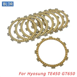 Motorcycle Clutch Friction Plates Kit For Hyosung TE450 GT 650 GT650S GT650R GT650i GV650 Aquila ST700 ST700I 2004-2013