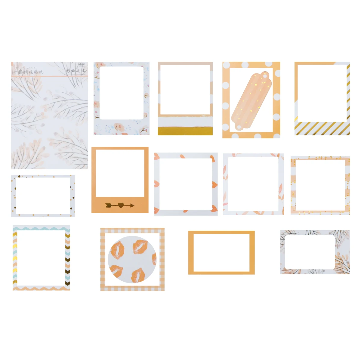 

4 Sets Scrapbooking Stickers Cartoon DIY Decorative Paper Frame Creative Sticker Pack Handmade Crafts Lovely Patterns