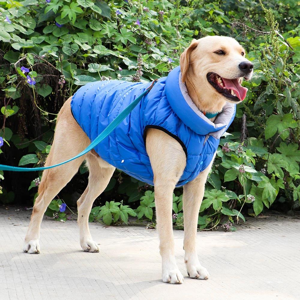 Weiche Winter-Hundejacke, Kleidung, wendbar, Winter-Hundeweste, Mantel, dicke Haustierkleidung, wasserdichtes Outfit für kleine, mittelgroße und große Hunde – Detail 15