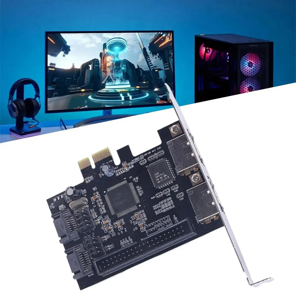 Adapterkaart Externe Esata-interfacekaart Hoge snelheid Pci Express-uitbreidingskaart voor universele computeraccessoires