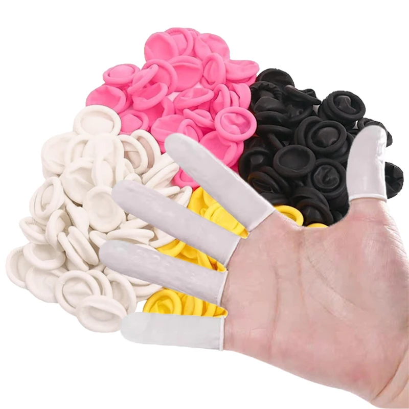 100PCS Disposable Finger Covers Anti Slip Anti-static Finger Covers Dust-proof Multi-purpose Durable Fingertip Cleaning Tools