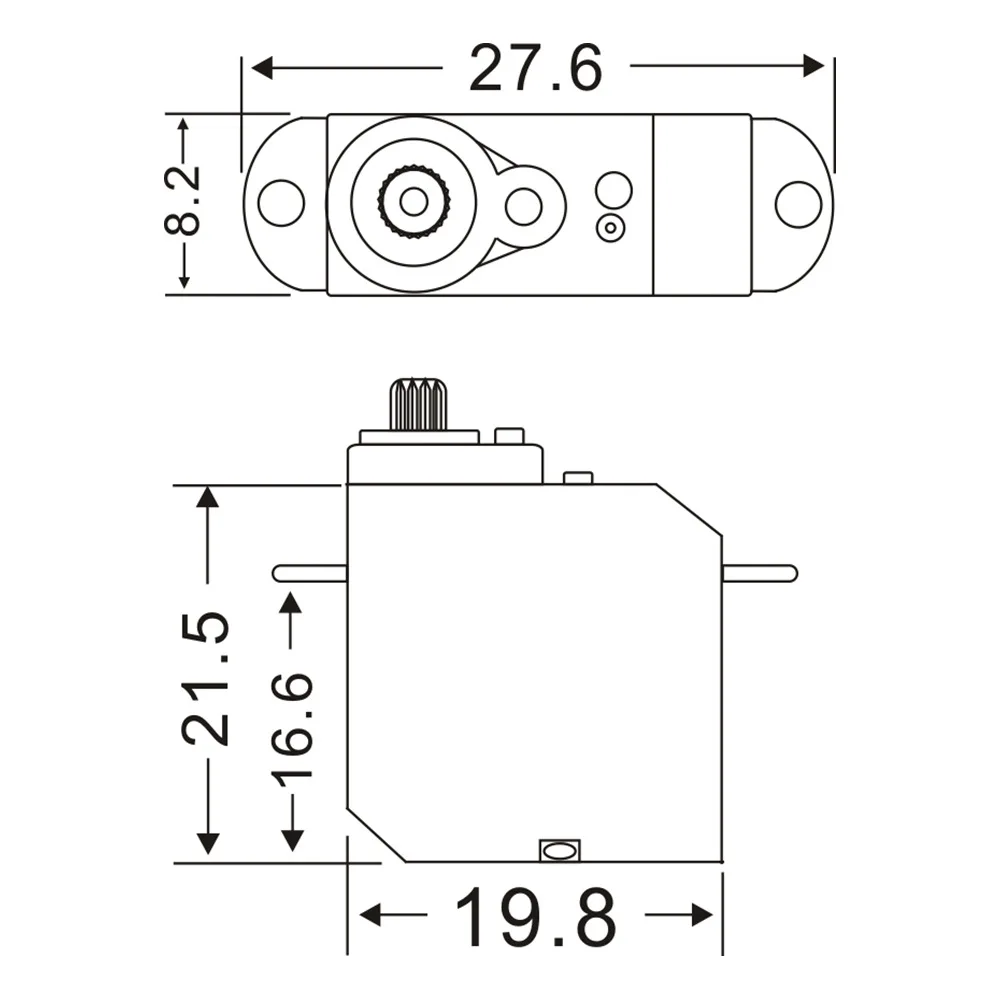 2pcs  Extreme high voltage/5.6g digital servo/DHV56MG fixed wing/metal teeth/hollow cup