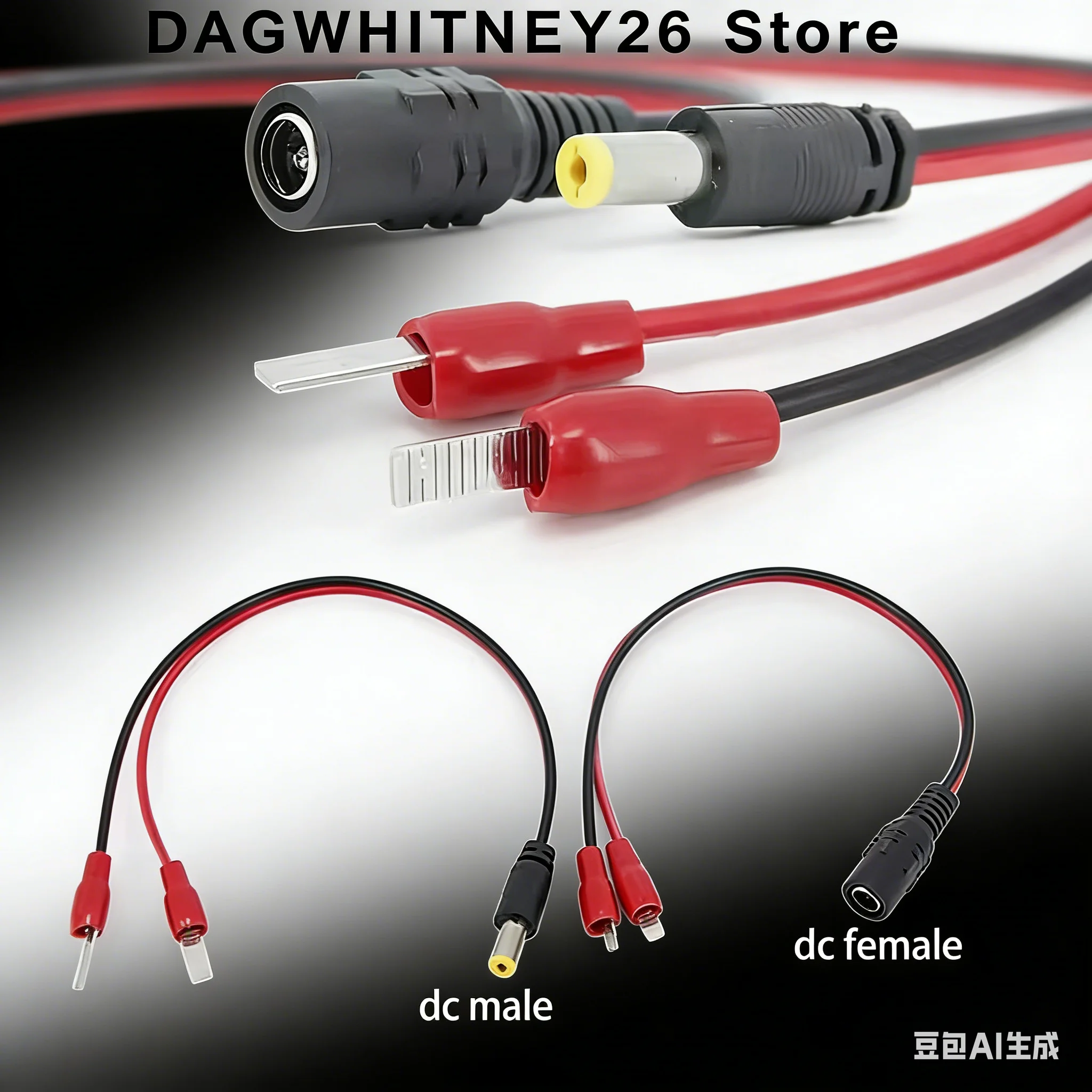 Tool Connector DC Male/female 12/16/18/20/21/16.8V Electric Universal Charger Power  Wrench Lithium Charging Cable Battery Plug