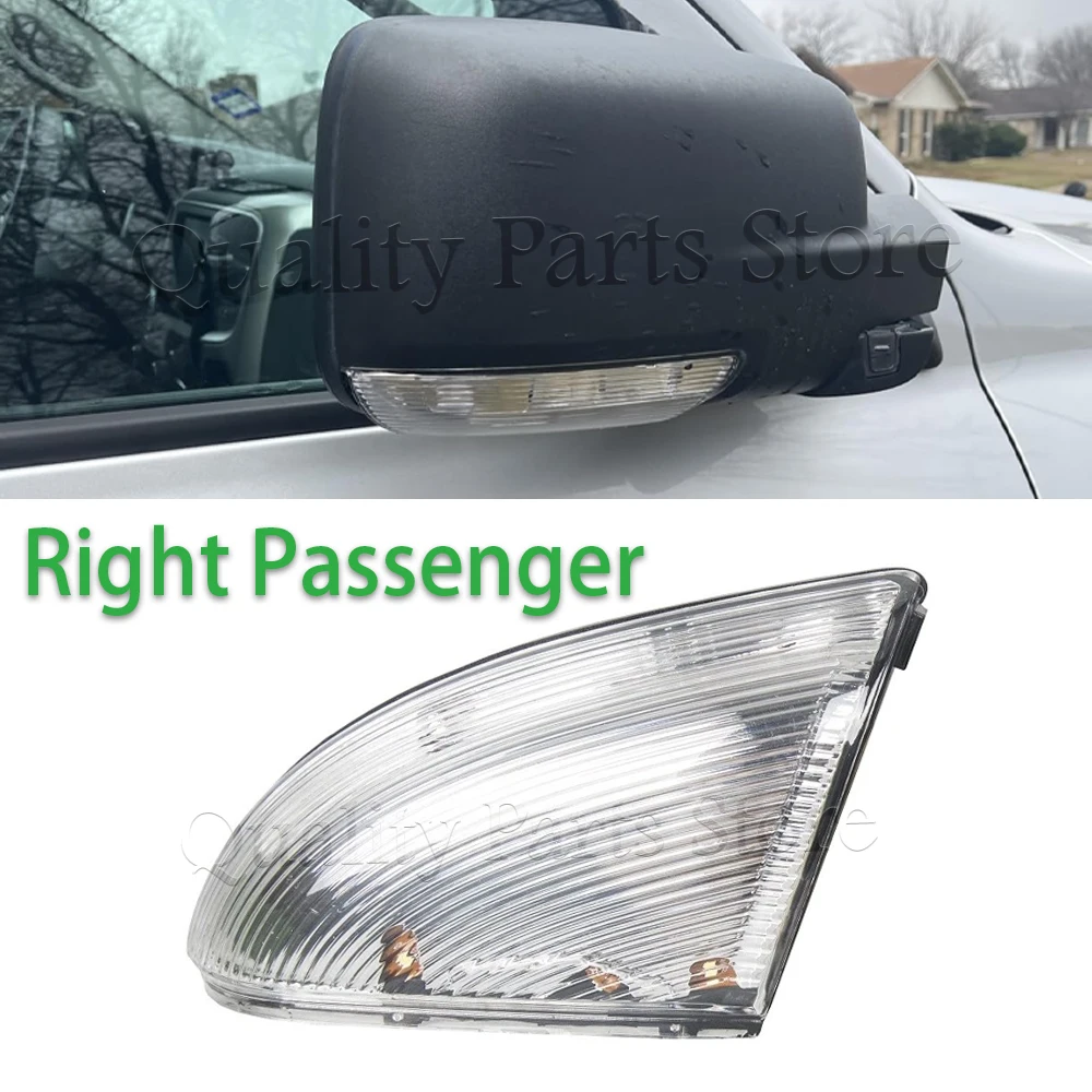 For Dodge Ram 1500 2500 Front Mirror Turn Signal Puddle Light,Side Marker LED Light Lamp Assembly 1/2PCS 68064949AA 68064948AA