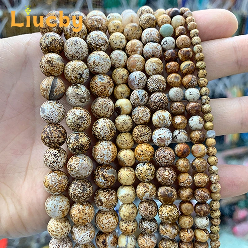 

Натуральный камень фокальный желтый круглые свободные бусины для изготовления ювелирных изделий DIY браслеты ожерелья аксессуары 15 "оптовая продажа 4/6/8/10/12 мм