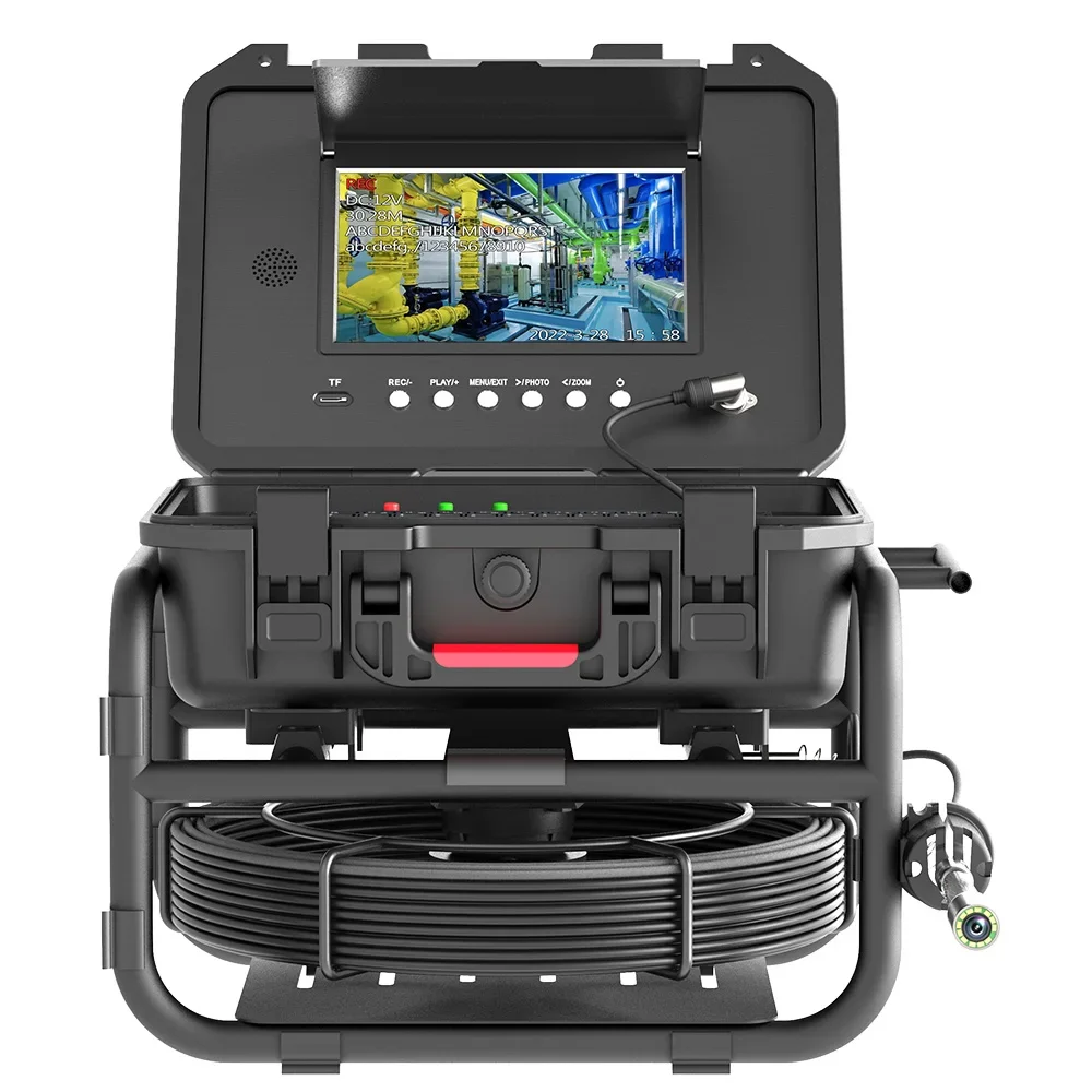 

Wholesale Price 30m-50m Sewer Pipe Inspection Camera with 9Inch 1080P Screen 512HZ Locator Video+Audio Recording Meter Counter