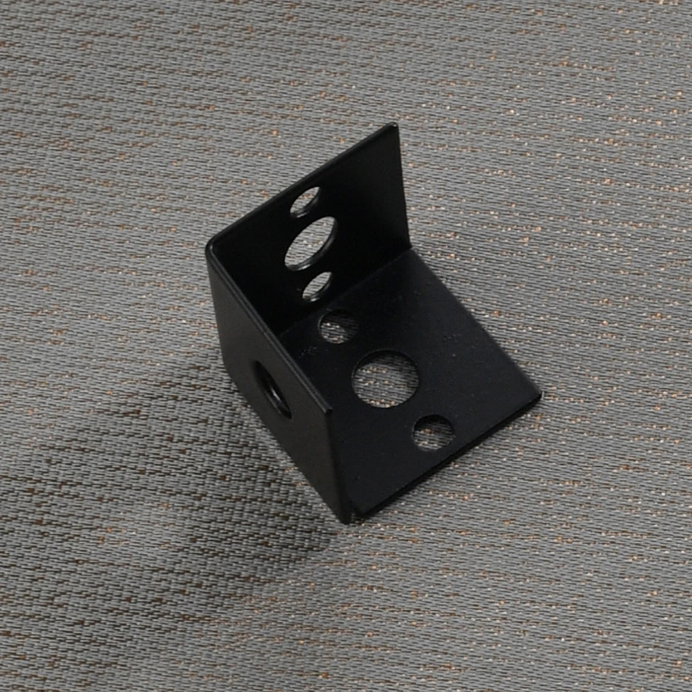 

10pcs Black Metal Corner Right Angle Bracket For Shelves Wall Cabinet Support Shelf Bracket L-Bracket Small Decorative Braces