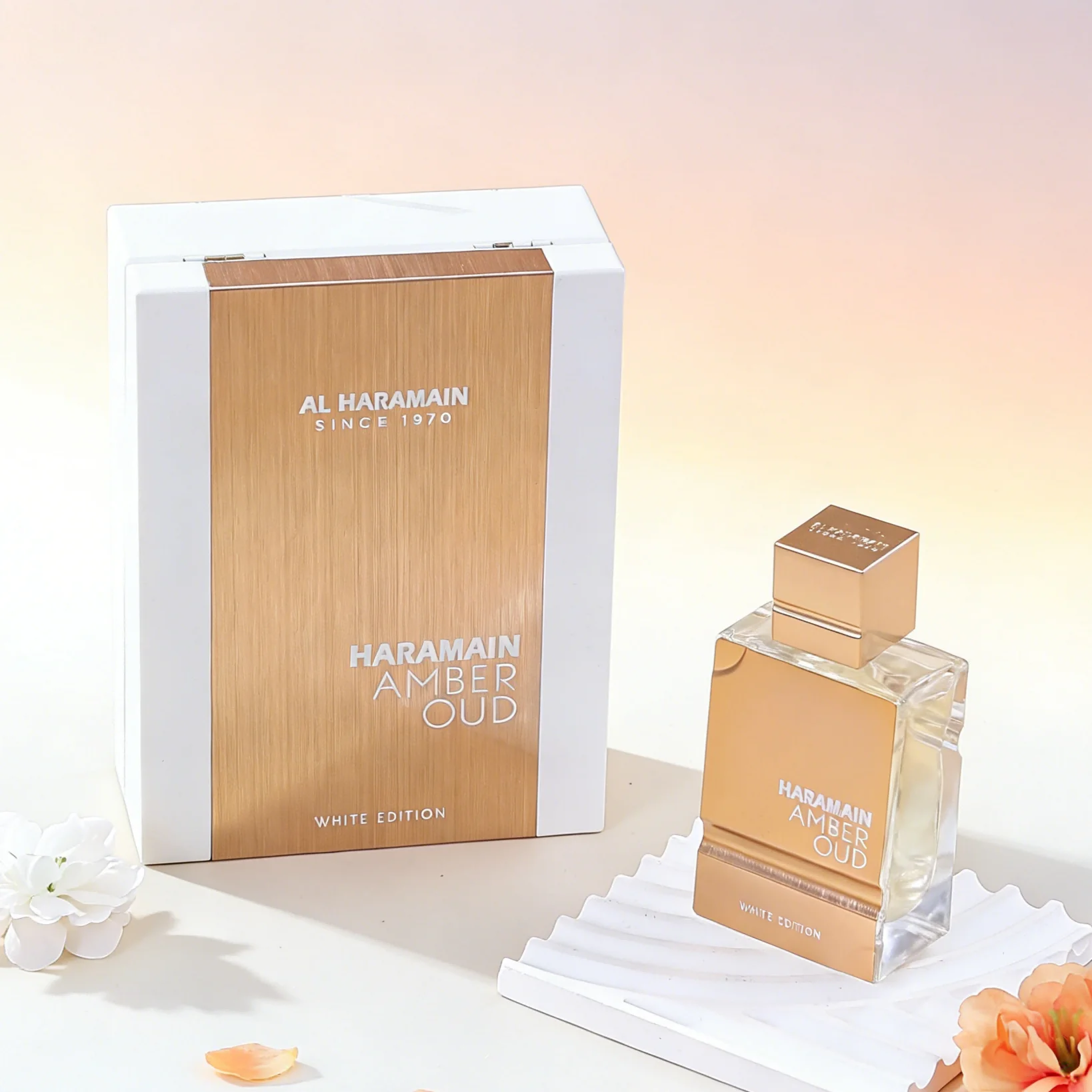 

Al Haramain Amber Oud White Edition 2oz Eau de Parfum, Unisex Luxury Perfume, Rich Amber, Pure Oud & Clean Scent