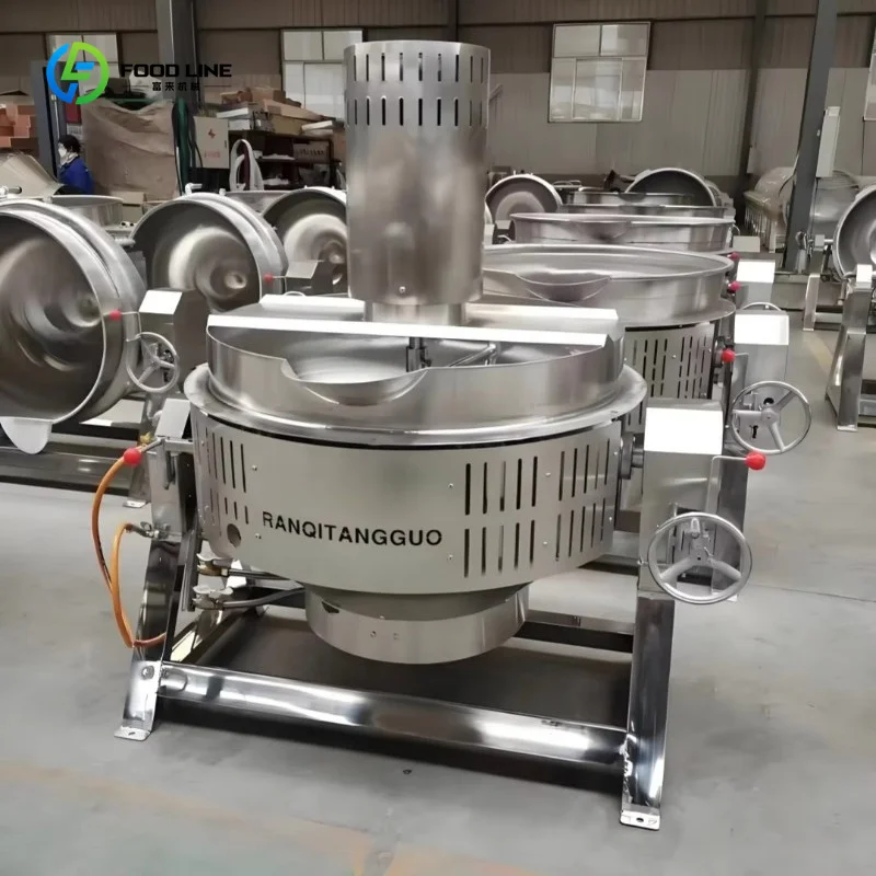50-600L Industrial Jacketed Pot Gas Steam Electric SUS304 SUS316 for Soup Equipment Custom